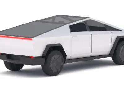 Tesla Cybertruck 3D model 12