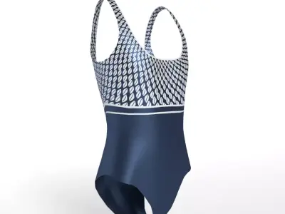 Bathing Suit Low-poly 3D model