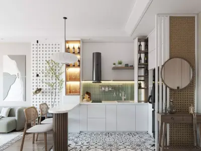 Modern Minimalist Interior 3D model