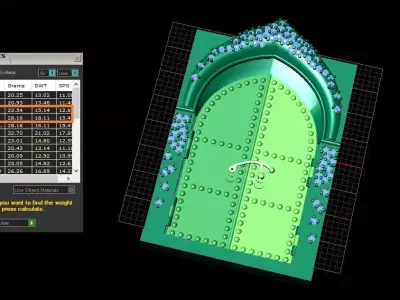 The Azure Butterfly Portal Necklace jewellery - for Her 3D print model