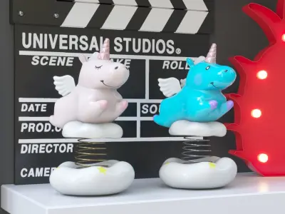 set of souvenirs and decor 3D model