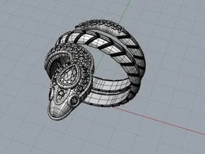 Sortija serpiente 3D model