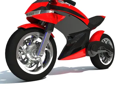 Free Sport Bike Concept 3D Model Free 3D model