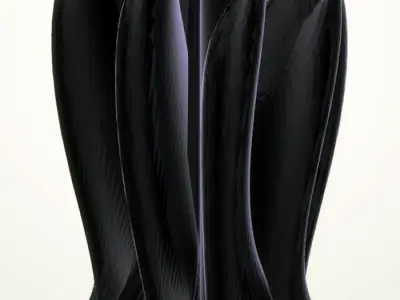 Modern Petal Sculpture 3D print model