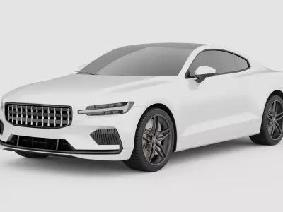 Polestar 1    3D Blender File        Lightin scene and Textured 3D model