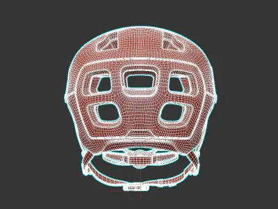 Trail Cycling Helmet Low-poly 3D model