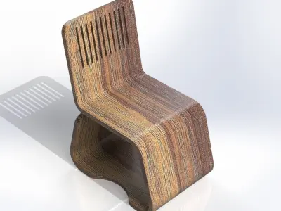 Wooden chairs 3D models Free 3D model