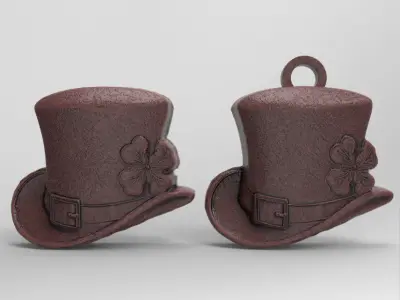 st patrick hat decor cnc  3D print model