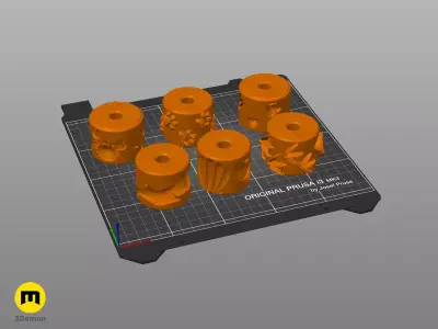 Texture Rollers Sand Patterns Free 3D print model