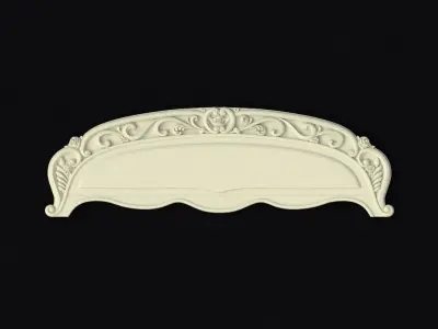 bed headboard and footboard 3D model purchase