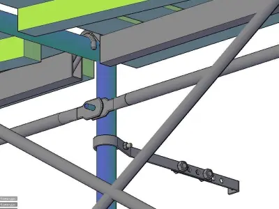 straddle scaffold 3D model