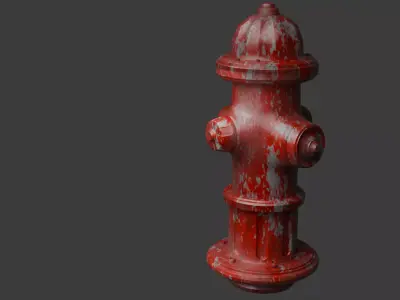 hydrant  Low-poly 3D model