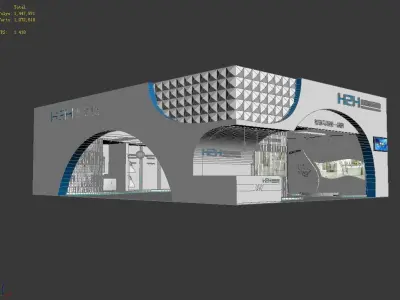 Exhibition - Area - 14X10-3DMAX2009-015 3D model