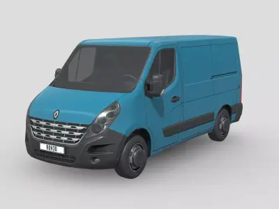Renault Master 2012 L1H1 Panel Van Low-poly 3D model
