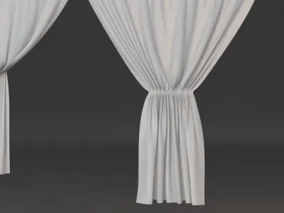 Curtain Collection set of curtains 3D model