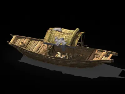 Game Journey to the West - Fishing Boat 3D model
