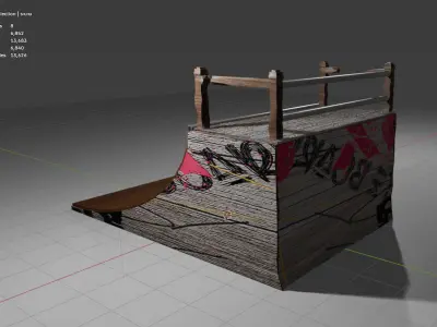 RAMP SKATEBOARD THAI 3D model