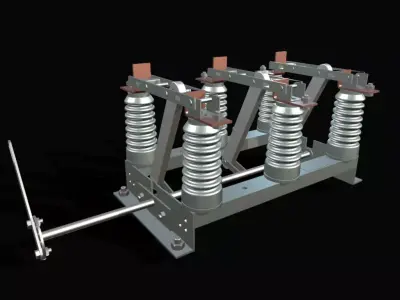 chave seccionadora de media tensao Low-poly 3D model
