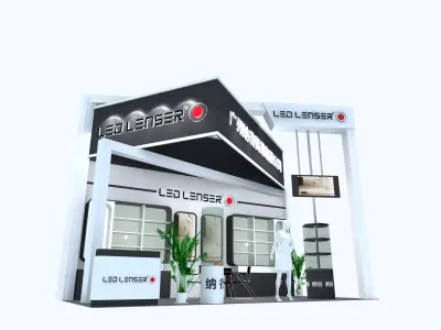 Booth - Area - 6X3-3DMAX2009-018 3D model