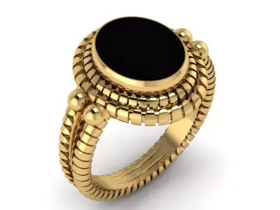 Luxury Women Fashion Diamond Ring 3d Printable Model 3D print model