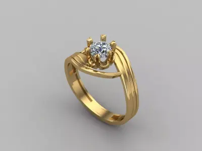 Women Ring 3DM Womens Ring 3d models 3D print model 3D print model 13