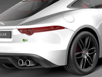 Jaguar F-Type R Coupe 2015 3D model