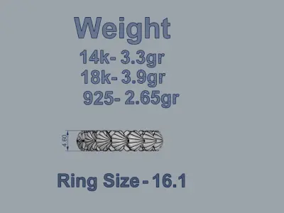 Shell Ring 3D print model