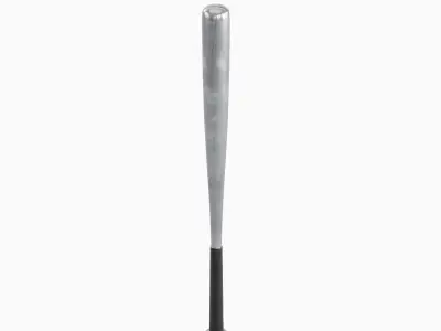 Steel Baseball Bat 01 Low-poly 3D model
