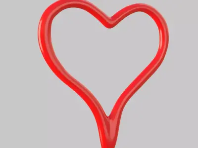 Heart icon v 14 3D model