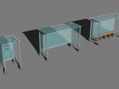 Stilyzed city pack Low-poly 3D model