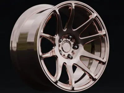 ESR SR08 Aftermarket Wheel Low-poly 3D model