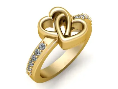 FLOWER DECENT RING 3D PRINTABLE MODEL  3D print model