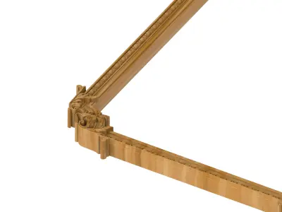 Carved picture frame STL 3D model 60
