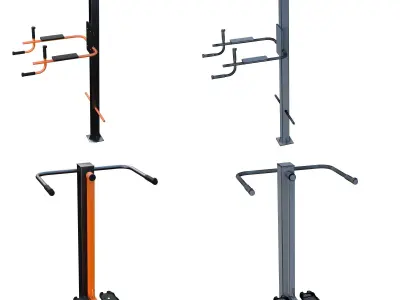 Outdoor fitness equipment 04 3D model