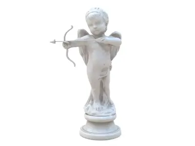 Cupid Statue Low-poly 3D model