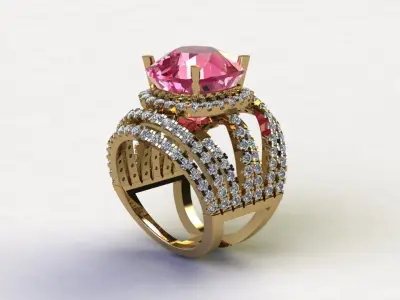 Women ring design cad file 3dm in Asia Popular 2020 R43 3D model