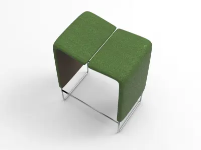 Vuyu Stool Low-poly 3D model