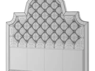 Headboard Premium PRO low poly 3d model Low-poly 3D model purchase