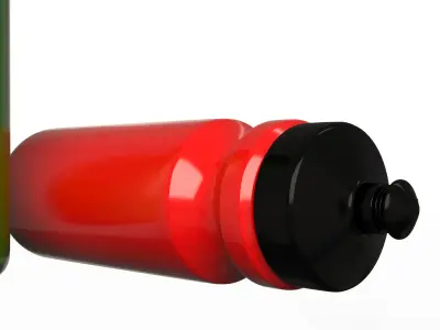 Sport Water Bottle Low-poly 3D model