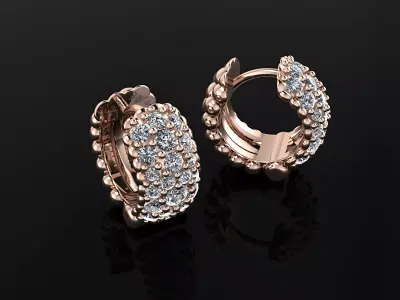 Hoop Earrings 3D print model get