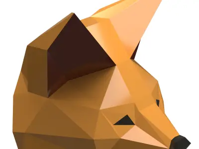 Metamask Low-poly 3D model