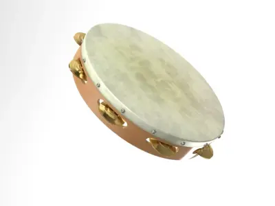 timbrel tambourine 3D model