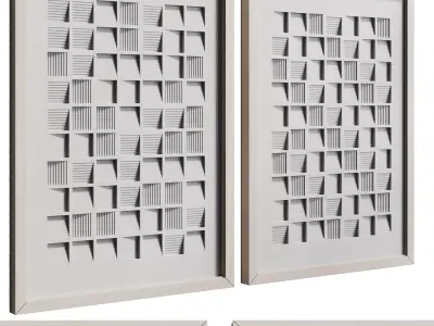 Tim Van Eenennaam Art Frame Low-poly 3D model