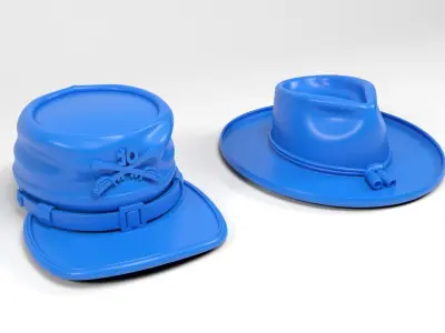 Western Hats 3D print model