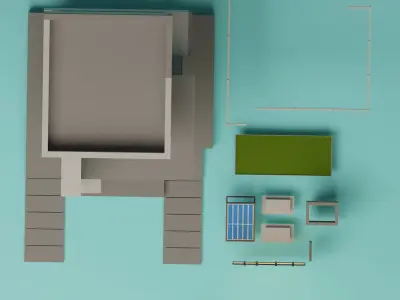 Lopwpoly House 16 Low-poly 3D model