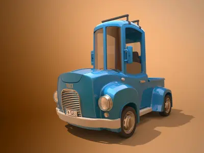 Cartoon Truck 3D model