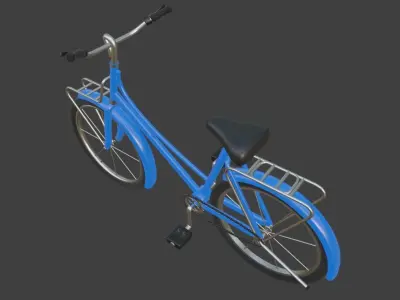 Cartoon Vintage Bike 3D model