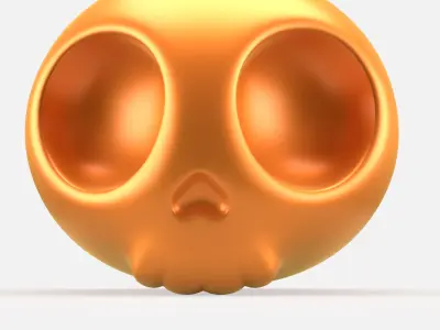 Pendant002 Skull 3D print model