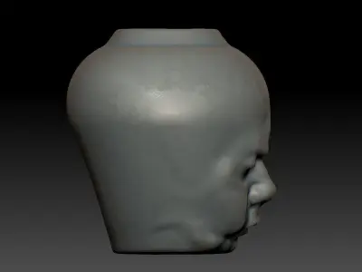 face-vase 3 sculpture with face 3D print model