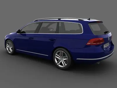 Volkswagen Passat Estate 2011 3D model